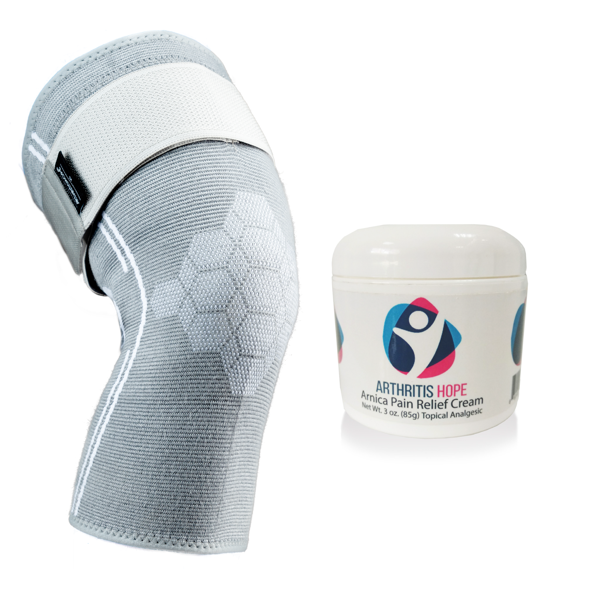 Experience Ultimate Pain Relief with Bamboo Compression Knee Sleeve and Arnica Cream