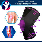 Compression Sleeve for Knee Arthritis - Purple