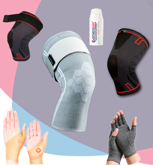 We carefully curate our selection of products, from pain relief creams to compression knee sleeves