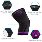 Compression Sleeve for Knee Arthritis - Purple (2 Pack 10% off)